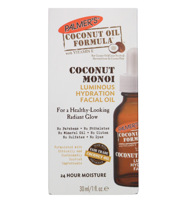 Palmer's озаряващо масло-олио за лице с кокосово масло и маной 30мл.